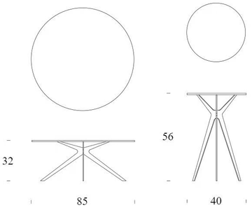 TREE - Round wooden coffee table by Tonin Casa - view 3